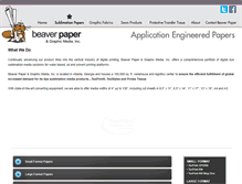 Tablet Screenshot of beaverpaper.com